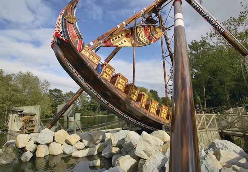 Theme Park Pirate Ship at Flamingo Land Resort in Yorkshire, North of England