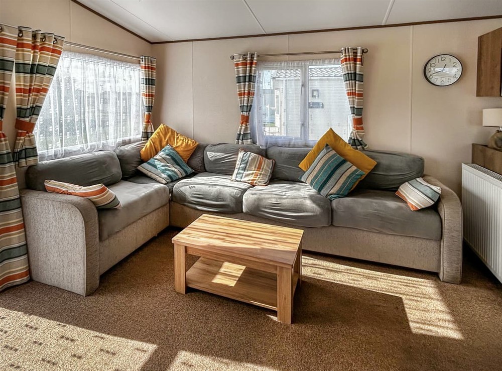 Living area at Flamingoland in Malton, North Yorkshire