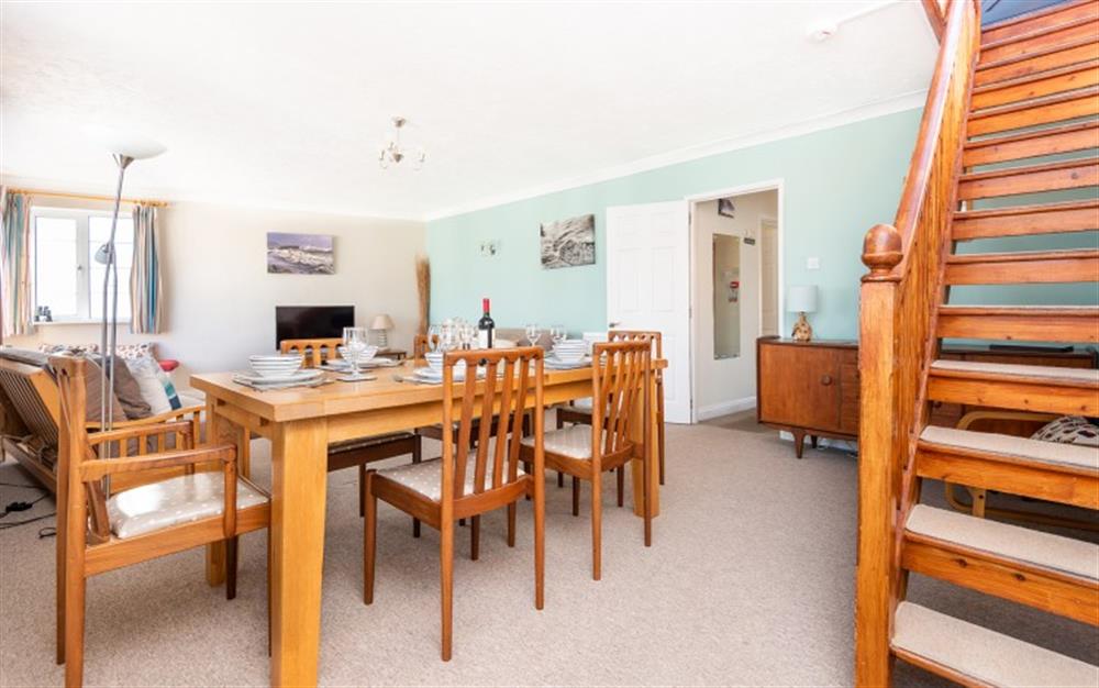 Dining space at Flat 1, Harbour House in Lyme Regis