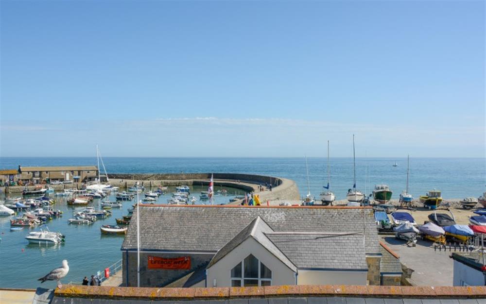 Glorious view at Flat 1, Harbour House in Lyme Regis