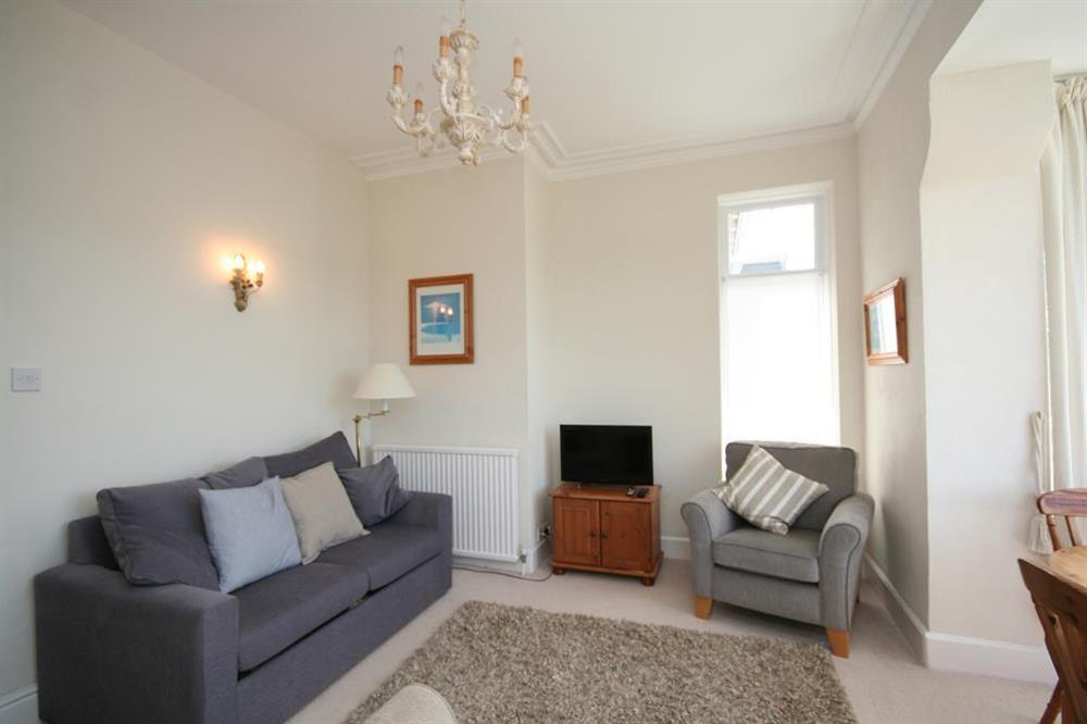 Lounge with seating for up to four (photo 2) at Flat 1 Hazeldene in Sandhills Road, Salcombe