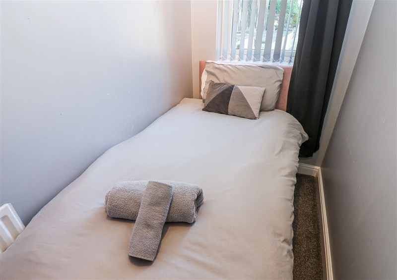 One of the bedrooms at Flat 1, Omega Court, Whitehaven