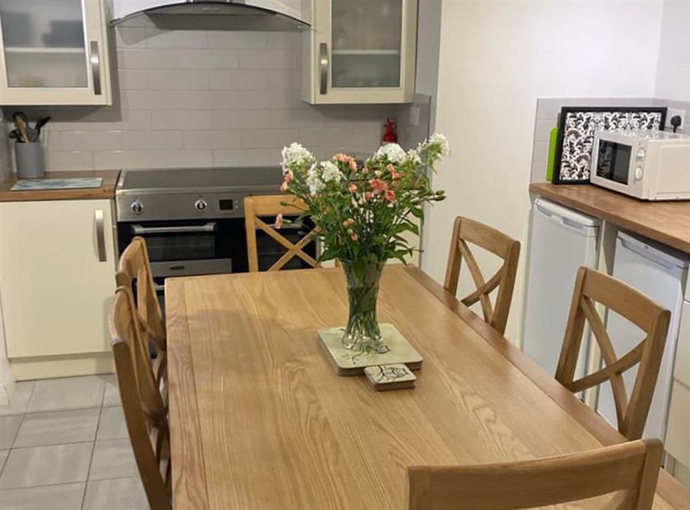 Kitchen/diner at Flat 1 Portman House in Shanklin, Isle of Wight