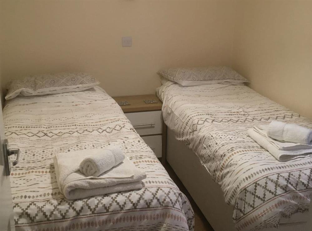 Twin bedroom at Flat 1 Portman House in Shanklin, Isle of Wight