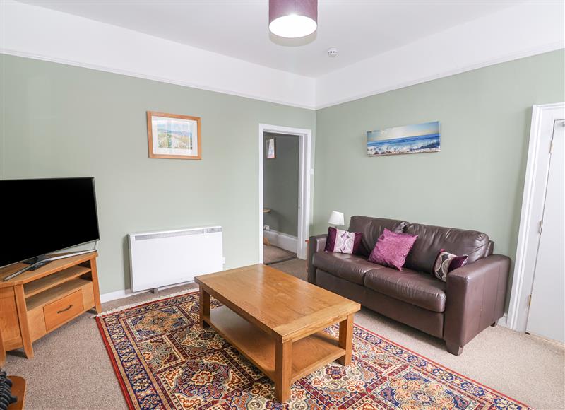 Relax in the living area at Flat 1, St Agnes House, Lyme Regis