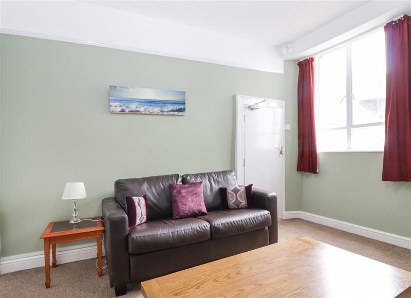 The living area at Flat 1, St Agnes House, Lyme Regis