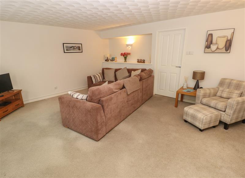 The living area at Flat 1, Tenby