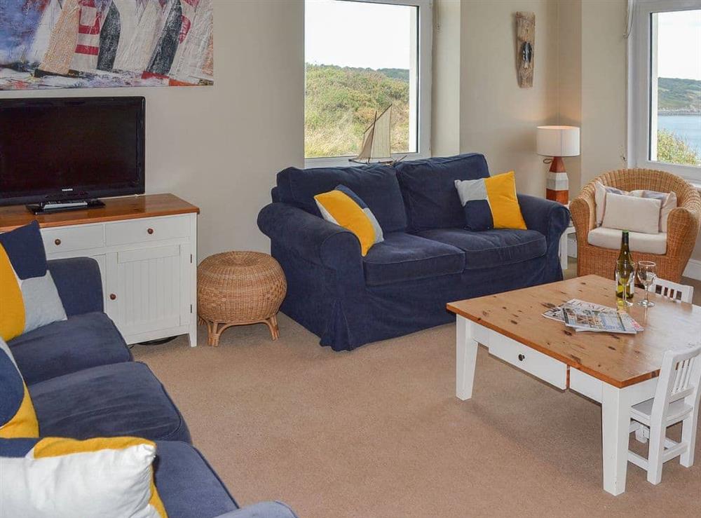 Lovely and spacious living area at Flat 10 in Coverack, near Helston, Cornwall