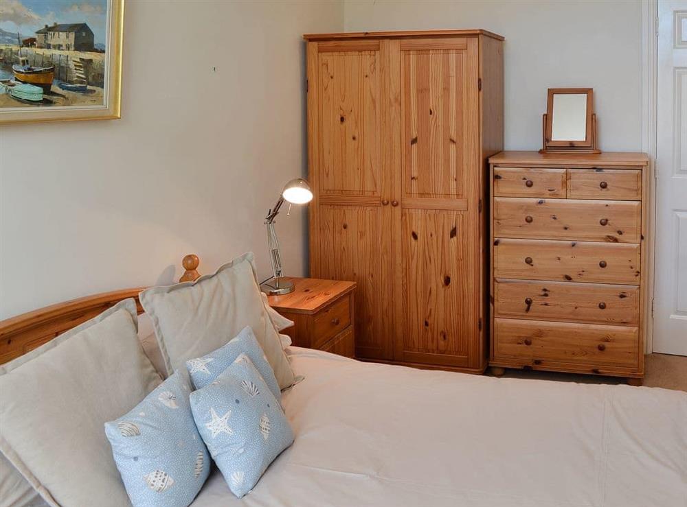 Warm and inviting double bedroom at Flat 10 in Coverack, near Helston, Cornwall