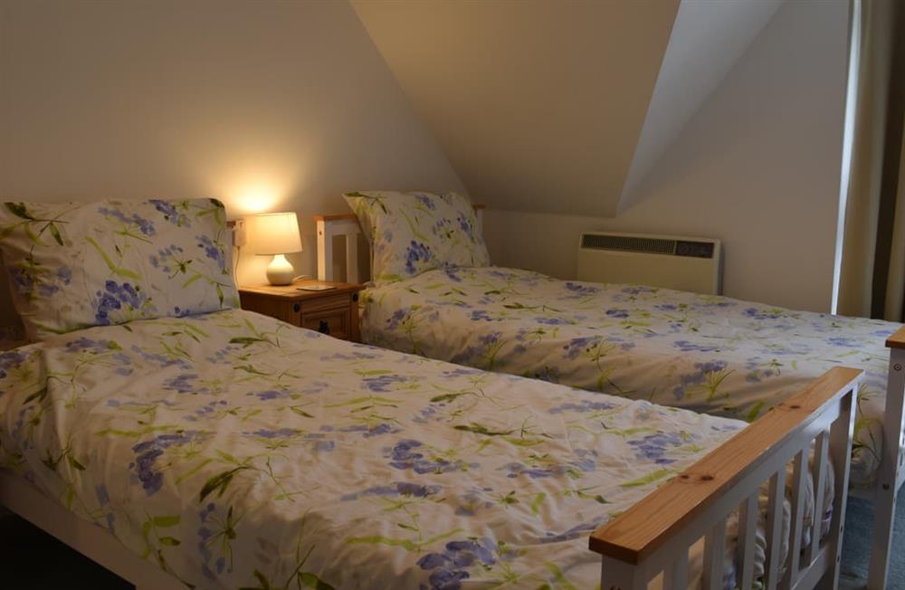 Twin bedroom at Flat 18 Pochin House in St. Austell, Cornwall