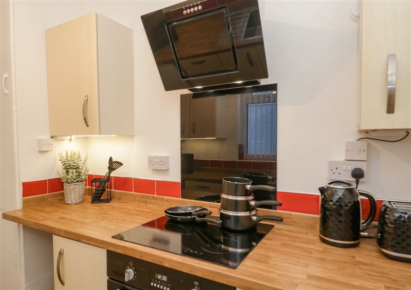 The kitchen at Flat 1A, Mona House, Deganwy
