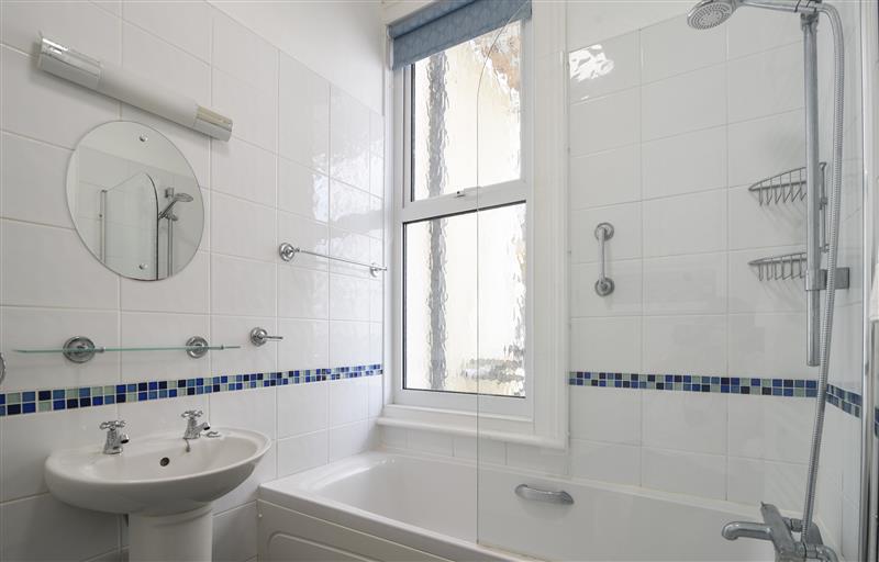 This is the bathroom at Flat 2, 10 Seafield Road, Seaton