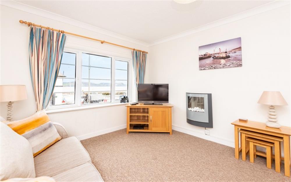 Living room at Flat 2, Harbour House in Lyme Regis