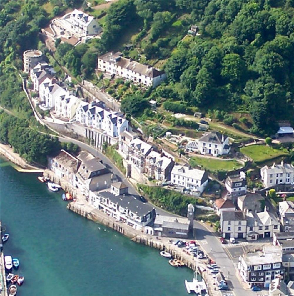 Looking down to Flat 2 on the West Looe harbour side.