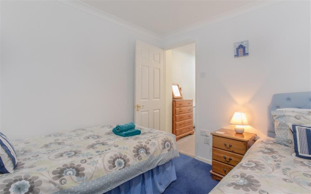 This is a bedroom at Flat 2, West Quay House in Looe