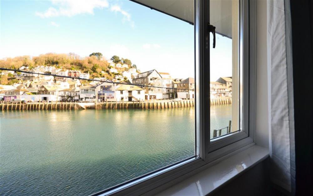Views from the living room at Flat 2, West Quay House in Looe