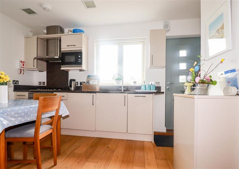 The kitchen at Flat 21, Constantine Bay
