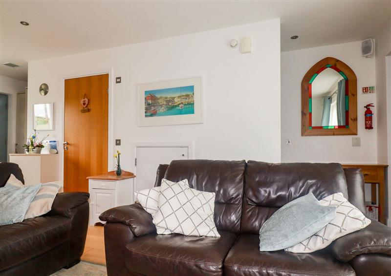 The living area at Flat 21, Constantine Bay
