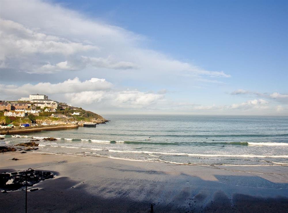Amazing view over the beach at Flat 25, Crest Court in Newquay, Cornwall