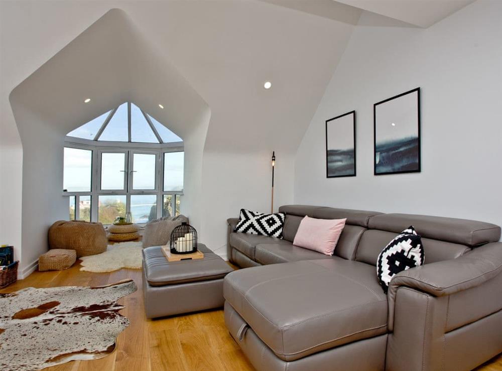 Attractive living area at Flat 25, Crest Court in Newquay, Cornwall
