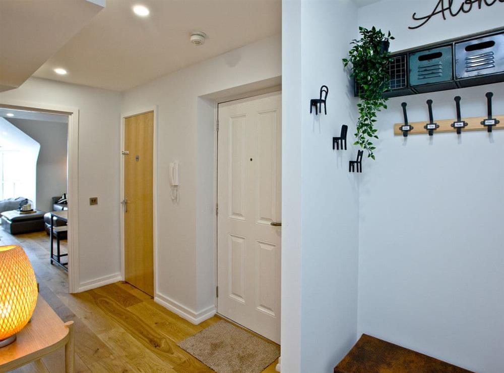 Hallway at Flat 25, Crest Court in Newquay, Cornwall