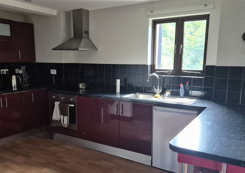 The kitchen at Flat 3, The Old Bakehouse, Ironbridge