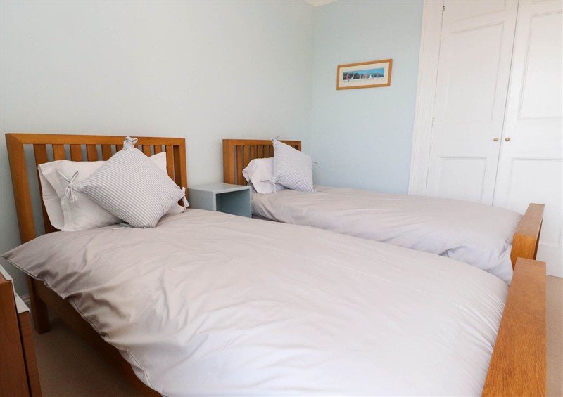A bedroom in Flat 3 at Flat 3, Trearddur Bay
