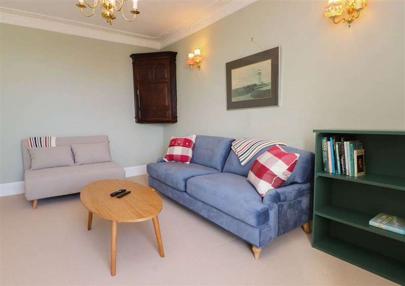Relax in the living area at Flat 3, Trearddur Bay