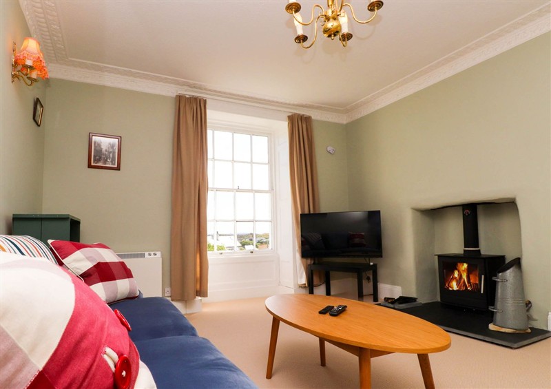 The living area at Flat 3, Trearddur Bay