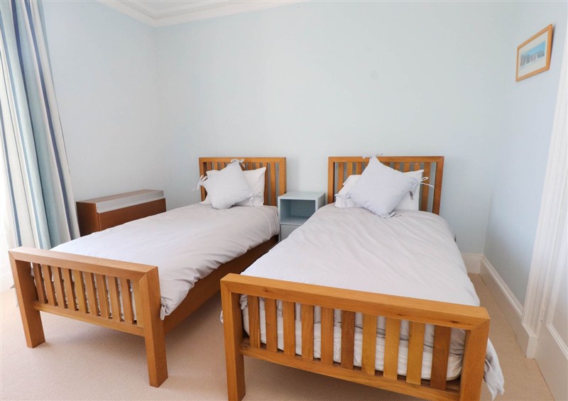 This is a bedroom at Flat 3, Trearddur Bay