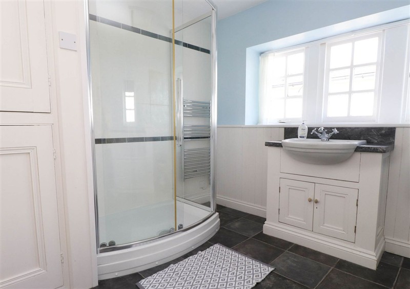 This is the bathroom at Flat 3, Trearddur Bay