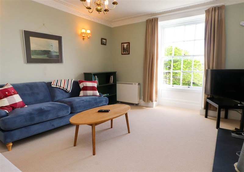 This is the living room at Flat 3, Trearddur Bay
