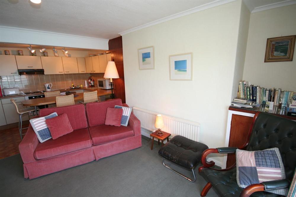 Open plan lounge/kitchen area at Flat 32 The Salcombe in Fore Street, Salcombe