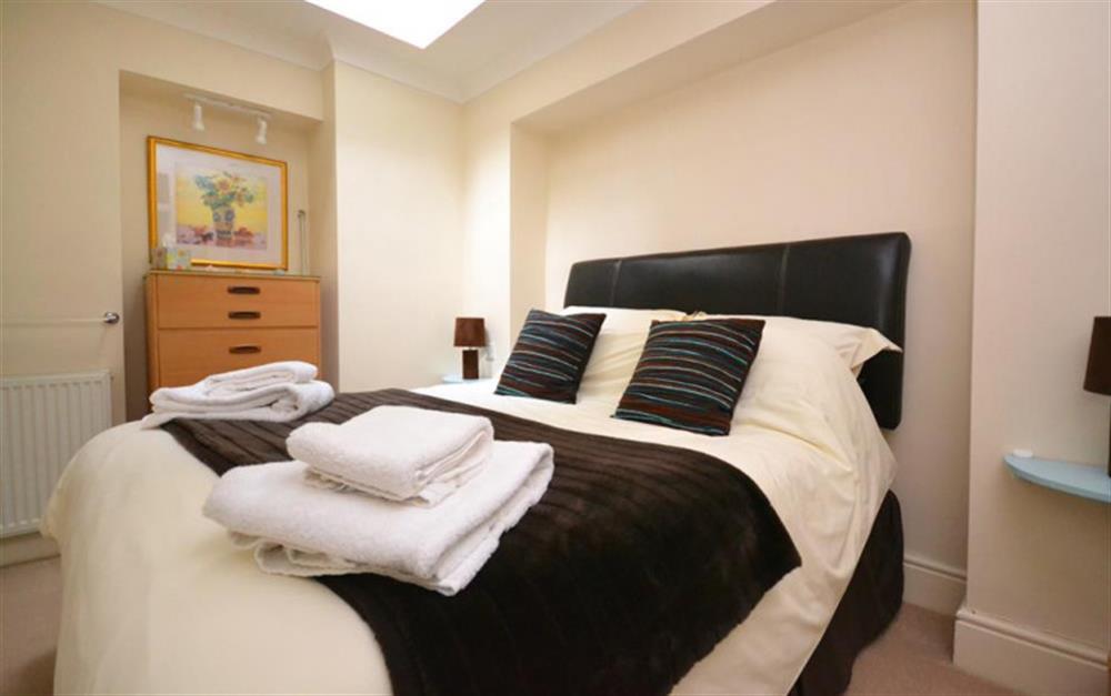 The third double bedroom at Flat 4, Sandhills House in Salcombe