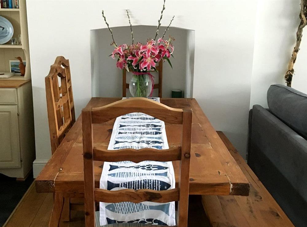 Attractive dining area at Flat 4, Trelawney Court in Rock, Cornwall