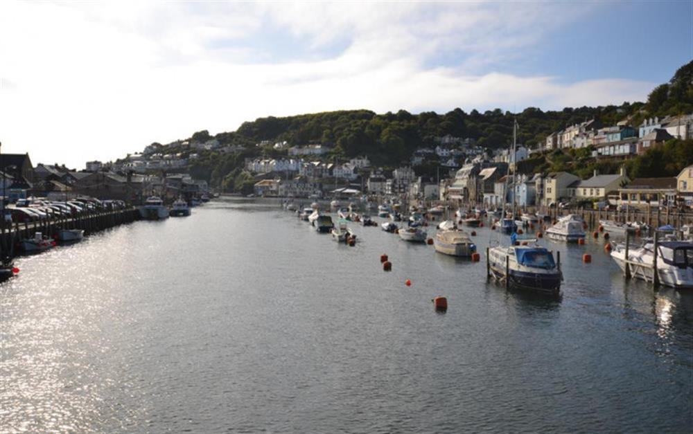 East and West Looe from the bridge. at Flat 4, West Quay House, in Looe