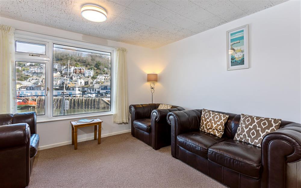 Enjoy the living room at Flat 4, West Quay House, in Looe