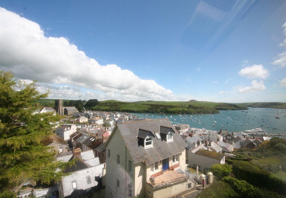 Superb estuary views from the lounge and master bedroom at Flat 6 Glenthorne House in Devon Road, Salcombe