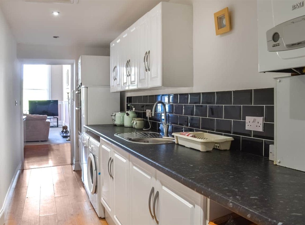 Kitchen at Flat 7 Clifton House in Ilfracombe, Devon