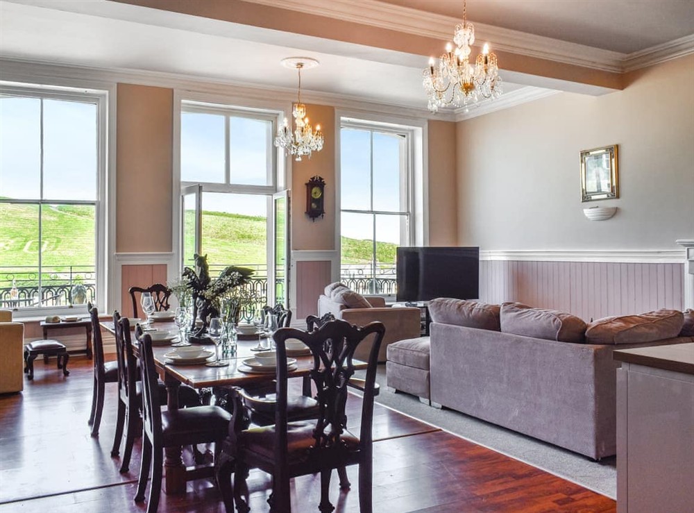 Open plan living space (photo 2) at Flat 7 Clifton House in Ilfracombe, Devon