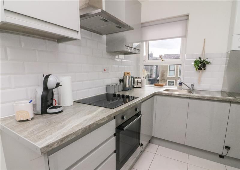 This is the kitchen at Flat C, Morecambe