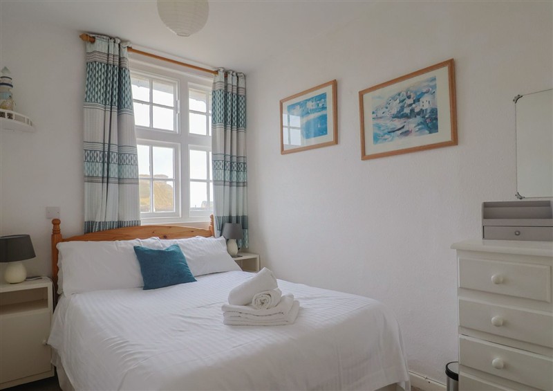 One of the bedrooms at Flat F Bay House, West Bay