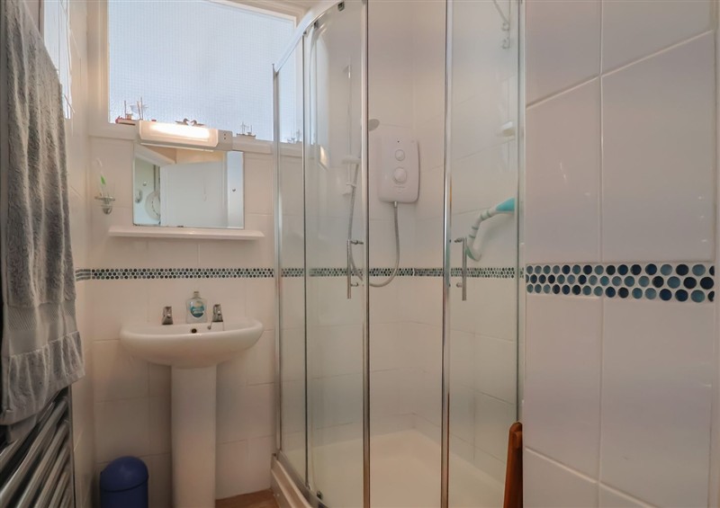 This is the bathroom at Flat F Bay House, West Bay