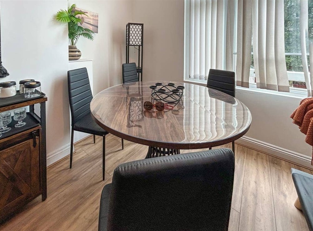 Dining Area at Flat One in Weymouth, Dorset