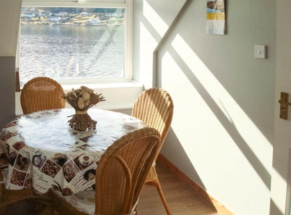 Convenient dining area at Fleet Cottage in Portree, Isle of Skye., Isle Of Skye