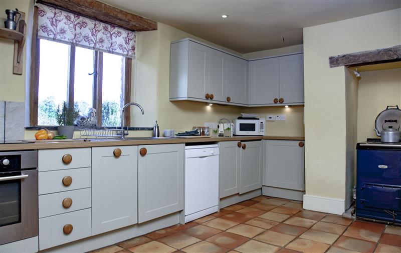 This is the kitchen at Fletchers Farmhouse, Devon