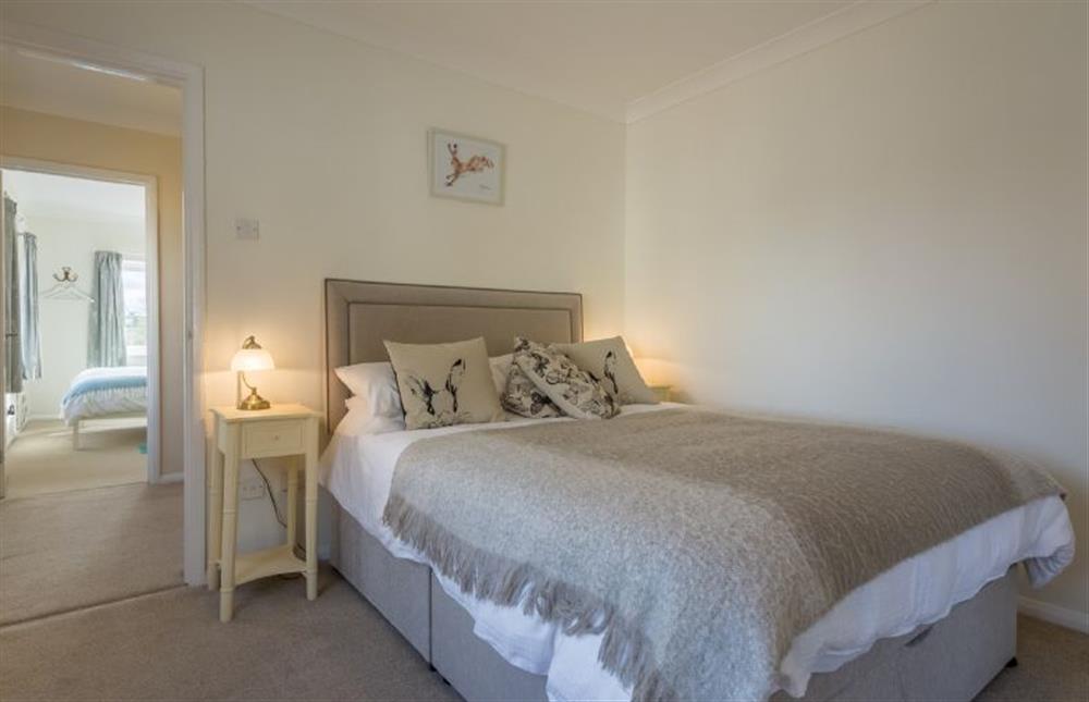 First floor:  Bedroom two with double bed at Flint House, Castle Acre near Kings Lynn
