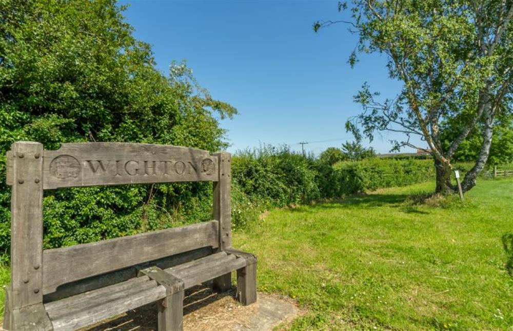 Take a village seat! at Flint House, Wighton near Wells-next-the-Sea