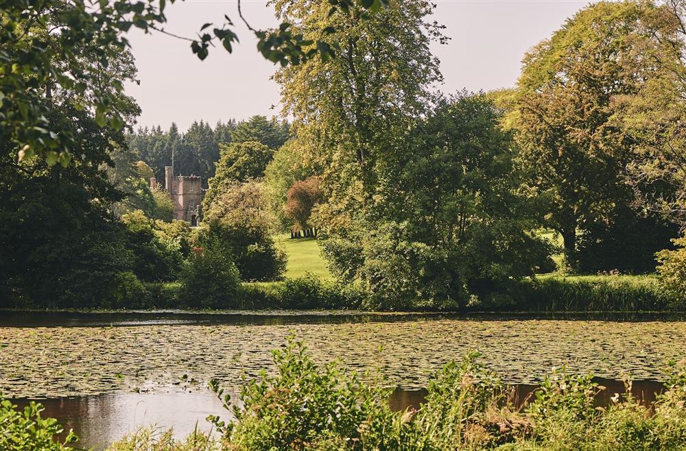 The lake overlooking the estate grounds