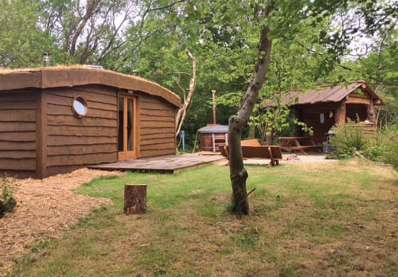 Setting of the Florence Spring Hobbit House at Florence Springs Glamping in St Florence, Tenby